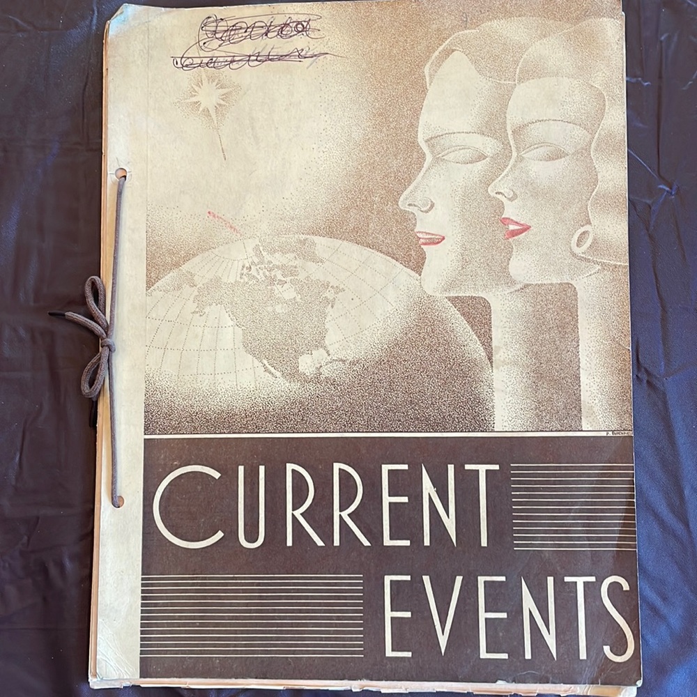 RARE Vintage 1948 Current Events By the National School Newspaper